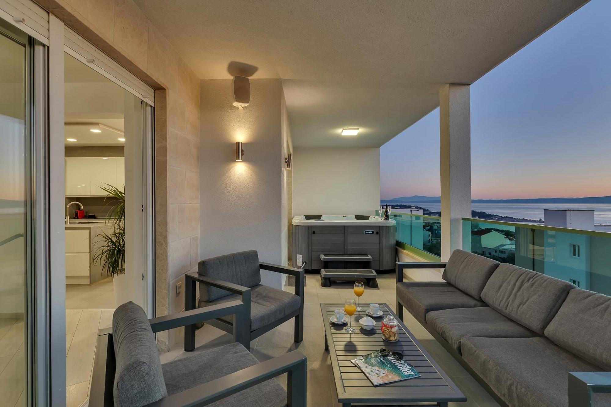 Exclusive Penthouse Big Blue With Private Jacuzzi Apartment Makarska Luaran gambar