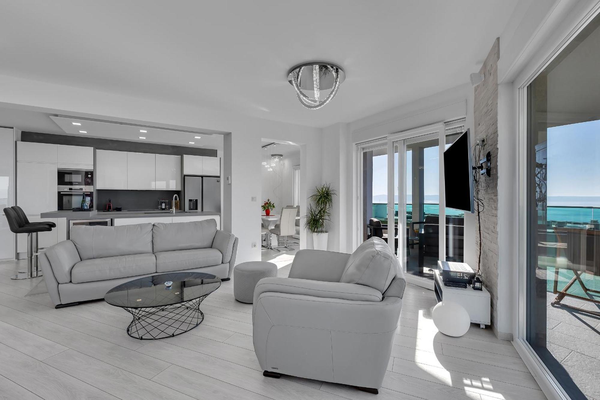 Exclusive Penthouse Big Blue With Private Jacuzzi Apartment Makarska Luaran gambar